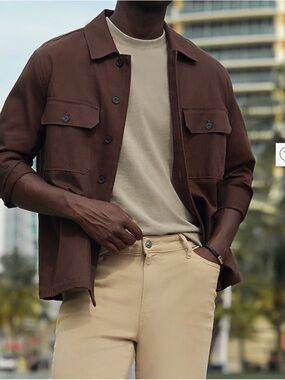 Express Cotton Double Pocket Button Front Barn Jacket